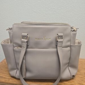 White Elm Gemini Mini Taupe with strap pads